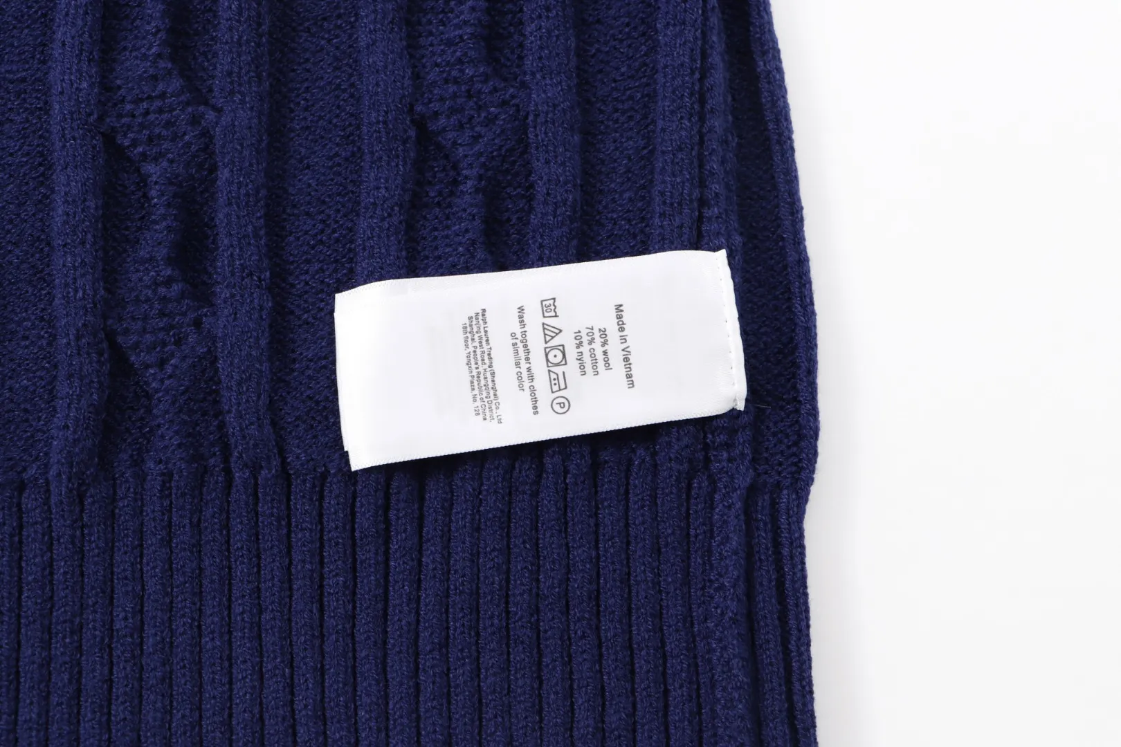 P230 RALPH LAUREN Ralph Lauren seven-color classic small label embroidered stand-collar long-sleeved half-zip knitted sweater tops for men and women seven colors Color: black white gray royal blue pink sky blue khaki code number: S M L XL material: cotton